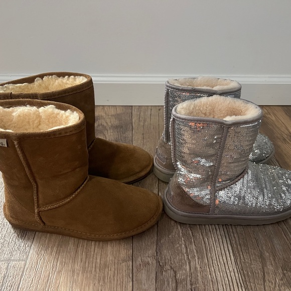 Girls Winter Boot Bundle UGG & BEARPAW Youth Size 4 - Picture 2 of 4